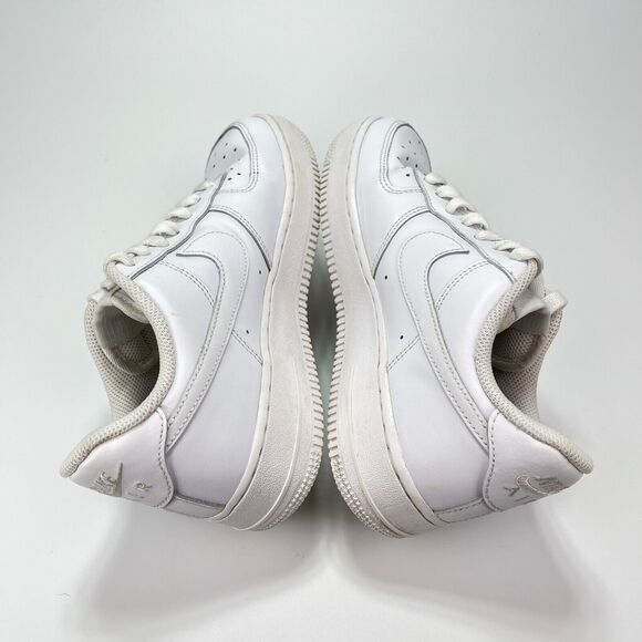 Nike Air Force 1 Low White Leather Athletic Shoes DD8959-100 Women's Size 7.5 - Picture 5 of 11